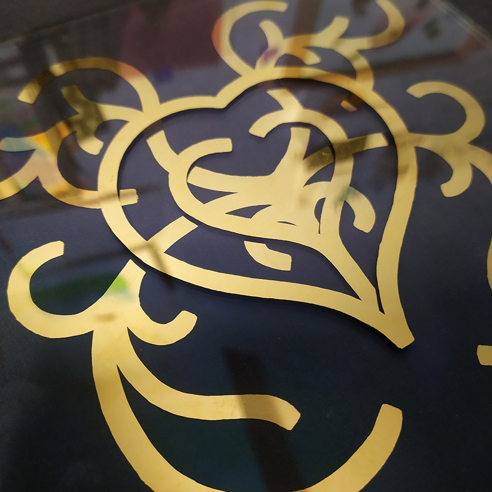 Photo cœur entrelacés feuille d'or